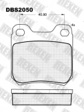 ТОРМОЗНЫЕ КОЛОДКИ DBS2050 (SP 162) (T1016) * OPEL OMEGA A,B/ VECTRA B ЗАДН.