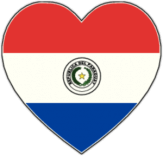 Autocolante "Inima Paraguay"