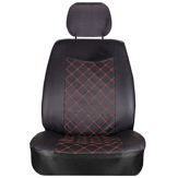 OTOM Prestige 2 1 Huse pentru scaune negre cu margini roșii