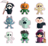 Autocolante "Set de Halloween"