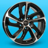 Replica Toyota 268 8.5 R20 5x150 60 110 Silver Black