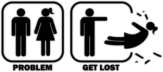Autocolante pentru autotcar "Problem - Get Lost"