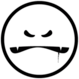 Autocolante auto "Zâmbet sângeros"