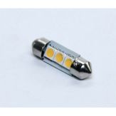 Lampă spot LED C5W 24V T11x31-S8.5 3 SMD dimensiune5050 ALB CALDE