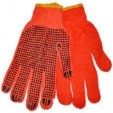 Перчатки ткань (оранжевые)