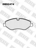 ТОРМОЗНЫЕ КОЛОДКИ DBS2474 (SP 407) (C6024)*MERCEDES SPRINTER,VW CRAFTER ПЕР.(+ДАЧИК) KОЛОДКИ/GARNITURA DE FRINA