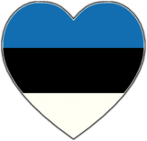 Наклейки на автомобиль "Эстония сердце"