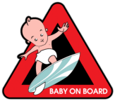 Stickere pentru automobil "Baby on board 6"