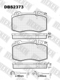ТОРМОЗНЫЕ КОЛОДКИ DBS2373 (SP 388) (T1174) * MERCEDES C-CLASS (W203), E-CLASS (W211), S-CLASS (W220) ПЕР.
