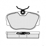 ТОРМОЗНЫЕ КОЛОДКИ DBS2056 SP144 T5035 BMW 3 (E30) ПЕР,VW T4 ЗАДН.
