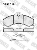 ТОРМОЗНЫЕ КОЛОДКИ DBS2018 (SP 132) (C 4068) * MERCEDES SPRINTER 412-414/ VW LT 46