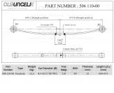 Рессора задн.Ford Transit (00-)/(07-) 1-дно листовой пер.привод (60mm)