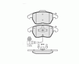 ТОРМОЗНЫЕ КОЛОДКИ DBS2434 SP367 T1376 SKODA OCTAVIA II VW CADDY GOLF V PASSAT B6 ПЕР.