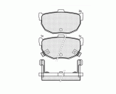 ТОРМОЗНЫЕ КОЛОДКИ DBS3180 (SP386) (T0391) HYUNDAI COUPE, ELANTRA, KIA CERATO, NISSAN MAXIMA ЗАД.
