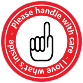 Autocolante pentru automobil "Handle with care" Autocolante pentru automobil "Handle with care"