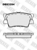 ТОРМОЗНЫЕ КОЛОДКИ DBS3284 (SP 336) (T1582) * LEXUS ES/ TOYOTA CAMRY (06-), RAV4 ПЕР.