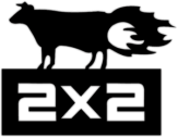 Stickere pentru auto "2x2 vacă"