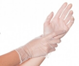 Mănuși din cauciuc de vinil L - N.C ****
