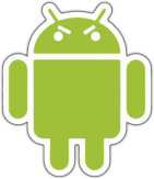 Стикеры на авто "Злой Android"