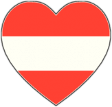 Стикеры на авто "Австрия сердце"