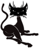 Stickere pentru automobil "Cat Lady 4"