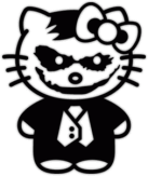 Autocolante auto "Hello Kitty Joker"