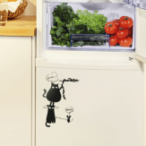 Наклейки на авто "Кошки с сосисками"