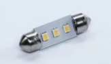 Lampă spot LED C5W 12V Т11x36-S8.5 3SMDdimensiune 3528 ALB CALDE