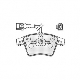 ТОРМОЗНЫЕ КОЛОДКИ DBS2470 SP311 T145 VW MULTIVAN TRANSPORTER T5 ПЕР. +ДАЧИК