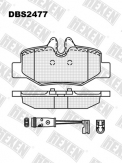 ТОРМОЗНЫЕ КОЛОДКИ DBS2477 (SP 642) (T1383)* MERCEDES VIANO,VITO ЗАДН. (+ДАЧИК)