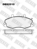 ТОРМОЗНЫЕ КОЛОДКИ DBS2010 SP 173 T0389 * FORD TRANSIT 91-00 14 ПЕР.