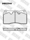 ТОРМОЗНЫЕ КОЛОДКИ DBS2544 (T1499) * RANGE ROVER III SPORT/ VW TOUAREG ПЕР.