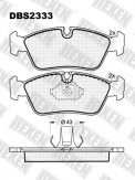 ТОРМОЗНЫЕ КОЛОДКИ DBS2333 (T1177) * BMW 3 (E36),3 (E46),Z 3,Z 4 ПЕР.