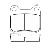 PLACUTE FRANA DBS2045 SP200 T1010 MERCEDES W124 201 202 SPATE