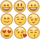 Autocolante pentru automobil "emoji"