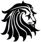 Наклейки на машину "Голова льва"