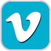 Autocolante auto "Vimeo"