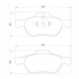ТОРМОЗНЫЕ КОЛОДКИ DBS2567 (T1693) * RENAULT MEGANE II,SCENIC II,LAGUNA III -2006 ПЕР.