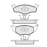 PLACUTE FRANA DBS2274 SP227 T1094 SEAT TOLEDO IBIZA VW GOLF III VENTO FATA