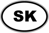 Autocolante pentru auto "SK - Slovacia" Autocolante pentru auto "SK - Slovacia"