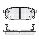 ТОРМОЗНЫЕ КОЛОДКИ DBS3313 (SP 372) (T1401) * KIA SORENTO ЗАДН.