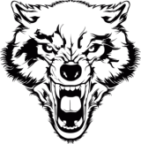 Наклейки на авто "Волк злой"