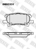 ТОРМОЗНЫЕ КОЛОДКИ DBS3331 (SP 394) (T 1379)* LEXUS RX/ TOYOTA HARRIER,HIGHLANDER ЗАДН.
