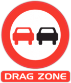 Autocolante pentru automobil "Drag Zone"