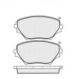 PLACUTE FRANA DBS3245 SP308 T1281 TOYOTA RAV 4 2000-2005 FATA