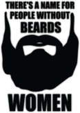 Autocolante "Without BEARDS"