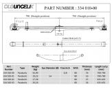 Рессора задн.MB 814-914 1-ый лист кореной от 3-х листов