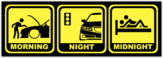 Sticker "Morning Night Midnigth"