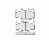 КОЛОДКИ DBS3011 SP229 T3076