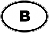 Stickere pentru automobil "B - Belgia" Stickere pentru automobil "B - Belgia"